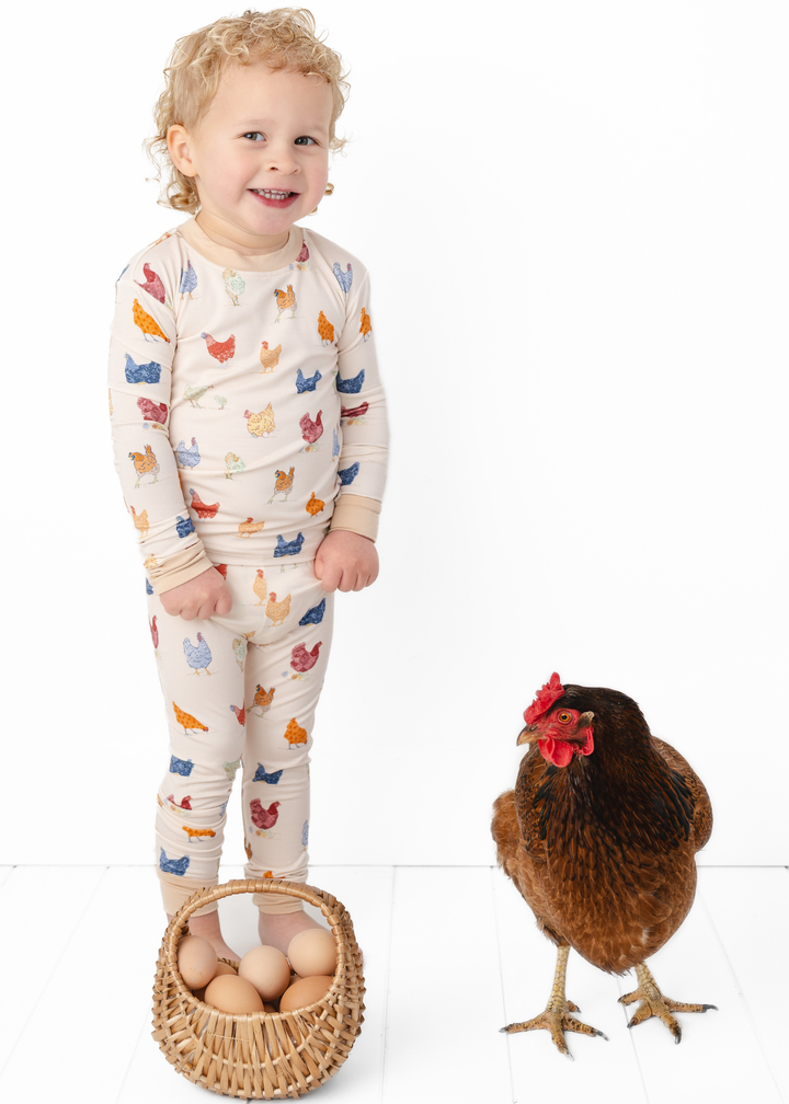Chickens Bamboo Pajama Set