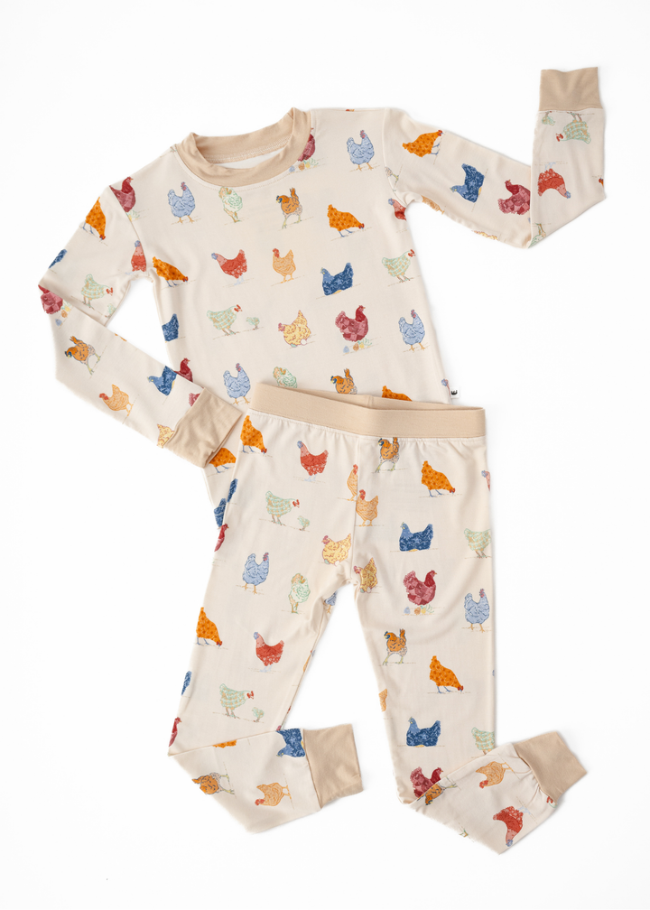 Chickens Bamboo Pajama Set