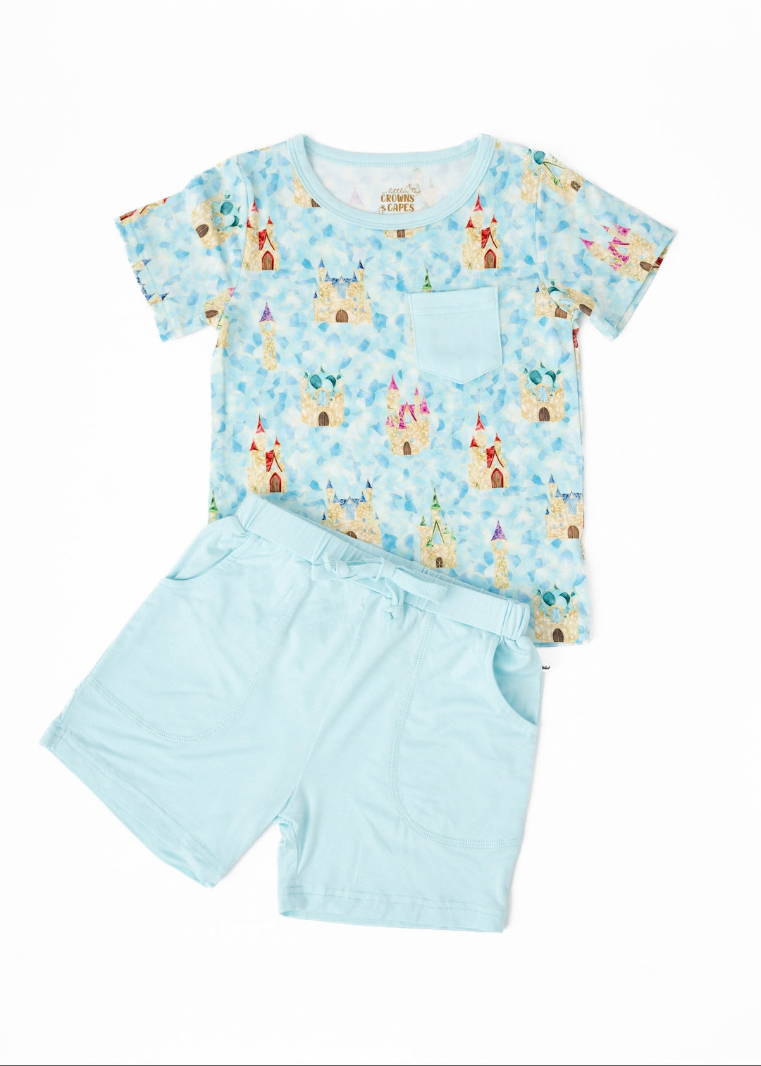 Castles Stained Glass Bamboo Pocket Tee & Short Set