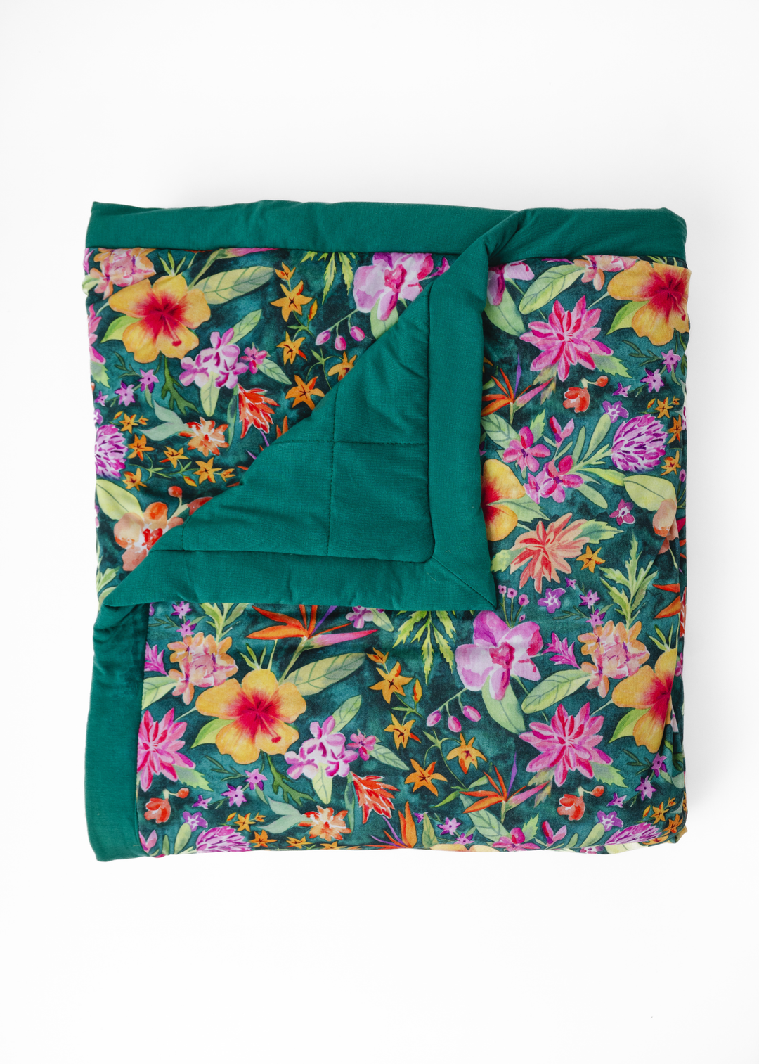 Ashley Floral Large Quilted Bamboo Blanket