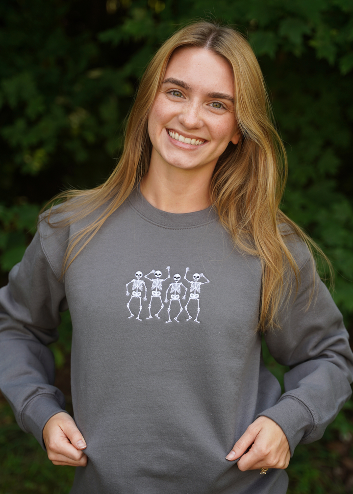 Dancing Skeletons Halloween Crewneck Sweatshirt