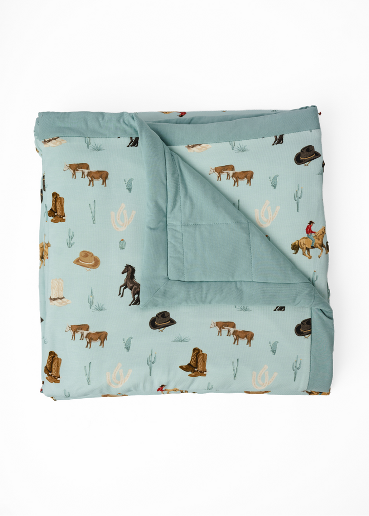 Western Large Quilted Bamboo Blanket