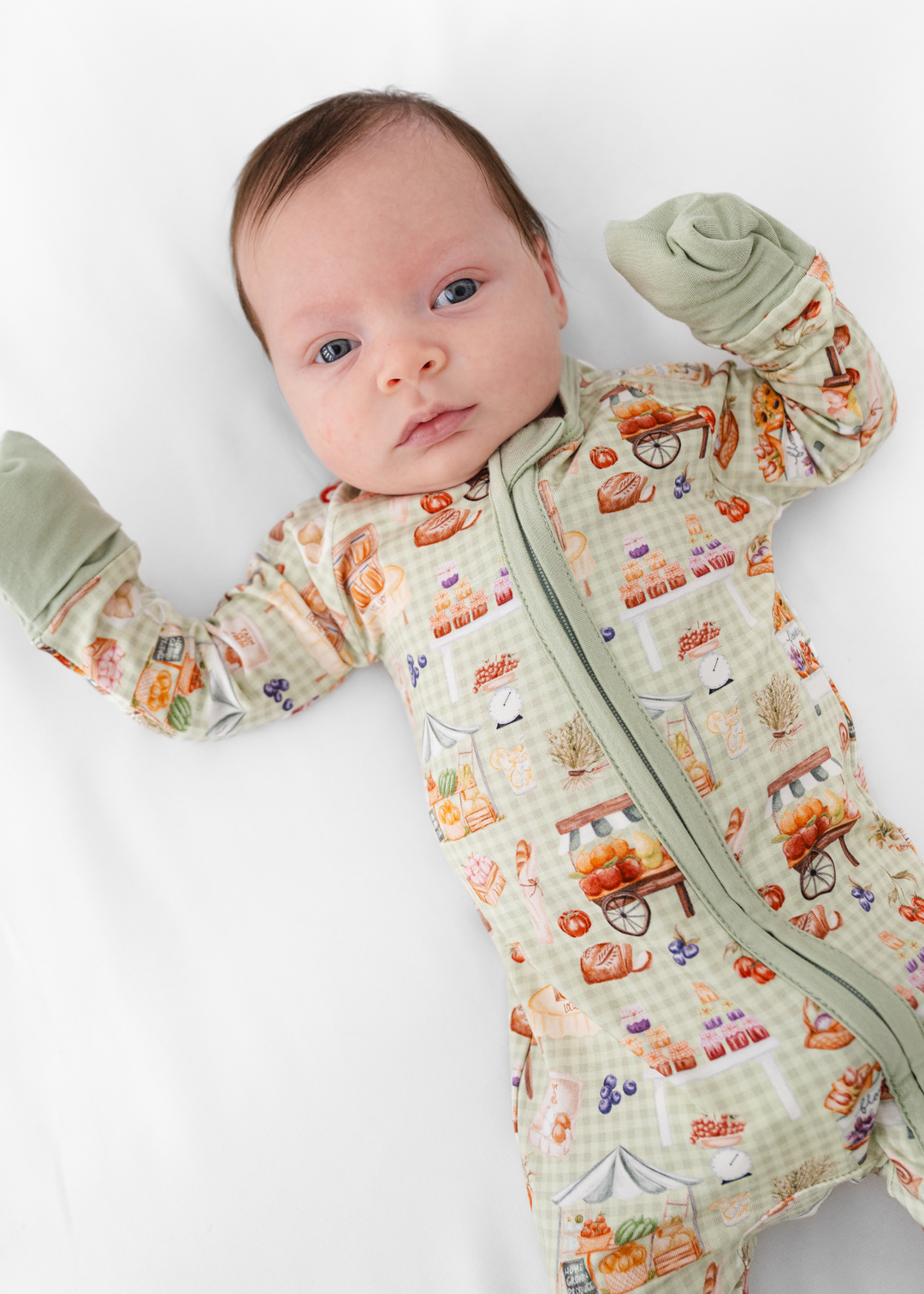 Farmer's Market Bamboo Zippered Sleeper