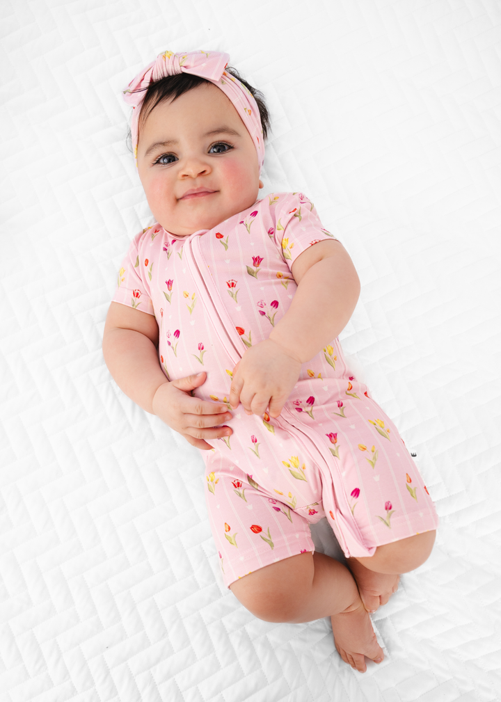 Ann Christine Floral Shortie Romper