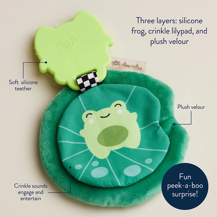 Crinkle Frog Silicone Teether - Itzy Ritzy