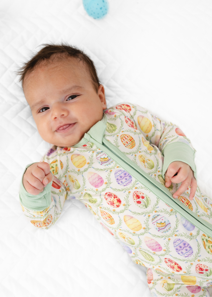 Easter Eggs Bamboo Zippered Sleeper