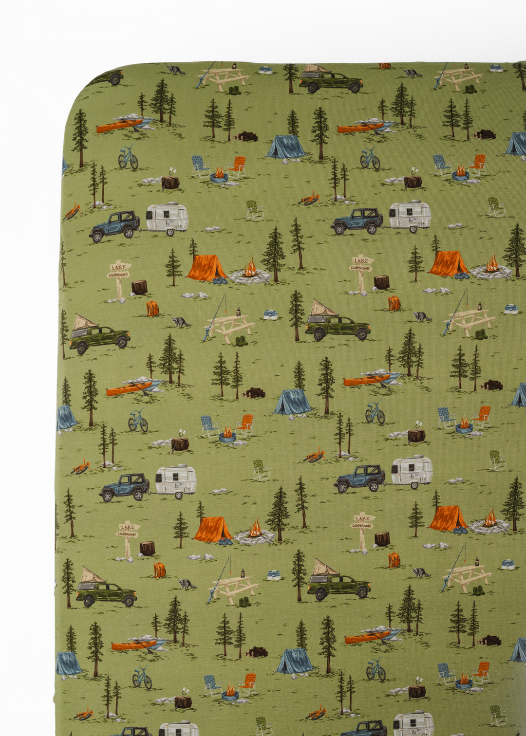 Camping Bamboo Crib Sheet