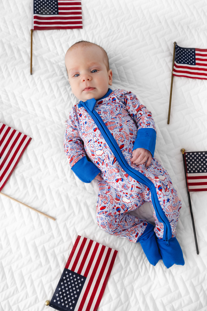 Celebrate USA Bamboo Zippered Sleeper