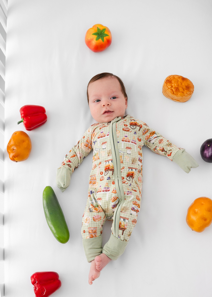 Farmer's Market Bamboo Zippered Sleeper