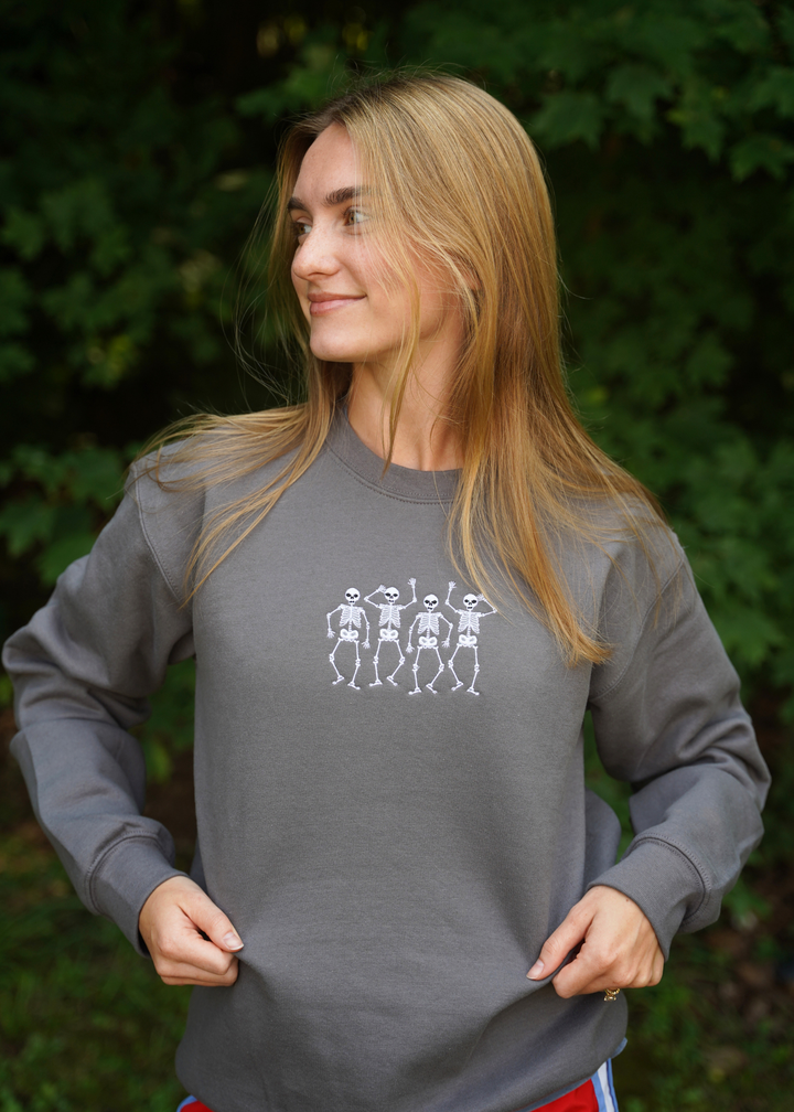 Dancing Skeletons Halloween Crewneck Sweatshirt