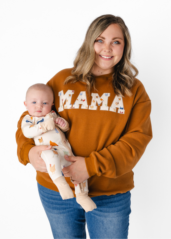 MAMA Crewneck Sweatshirt - Chickens