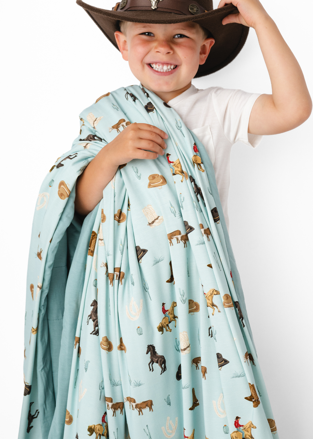 Western Large Quilted Bamboo Blanket