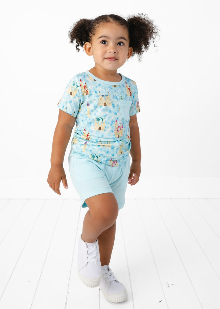 Castles Stained Glass Bamboo Pocket Tee & Short Set