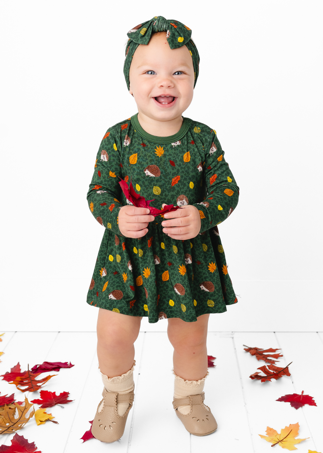 Hedgehogs Bamboo Baby Dress