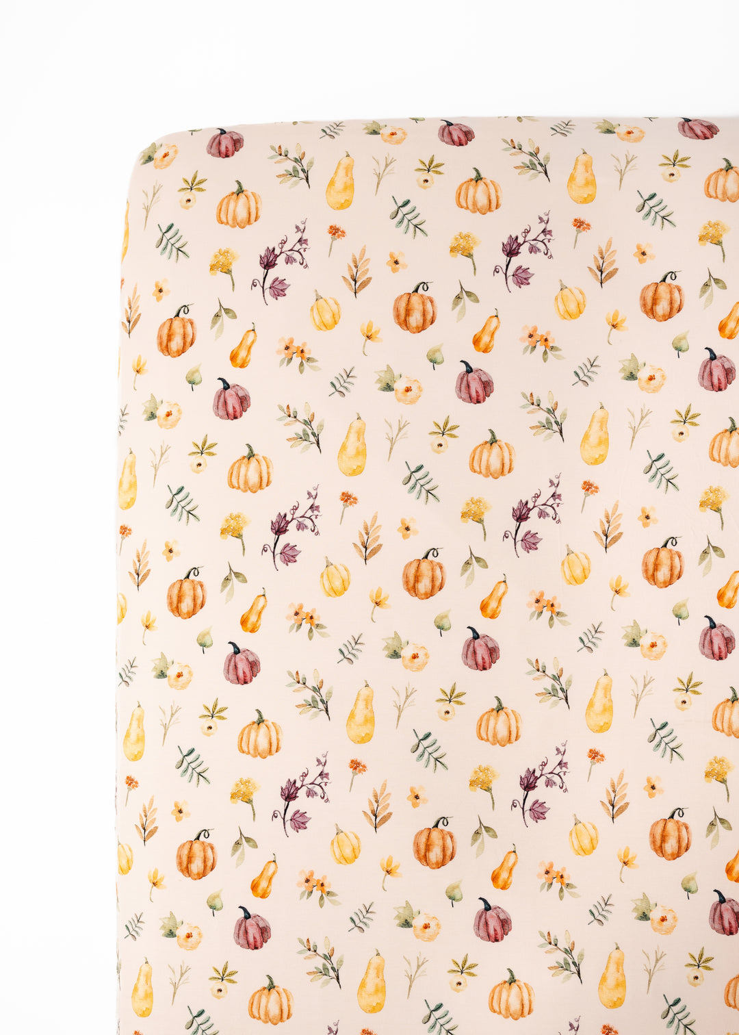 Pretty Pumpkins Bamboo Crib Sheet