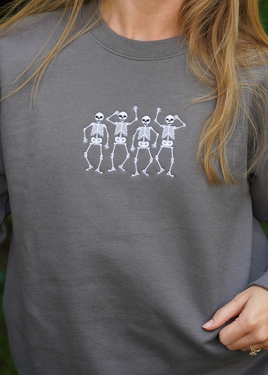 Dancing Skeletons Halloween Crewneck Sweatshirt