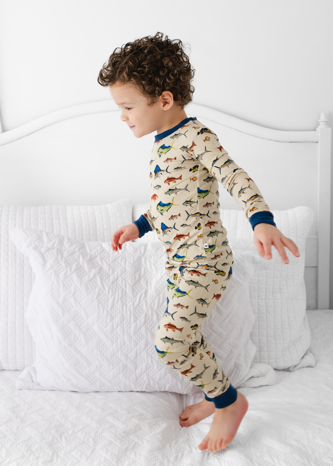 Deep Sea Fishing Bamboo Pajama Set