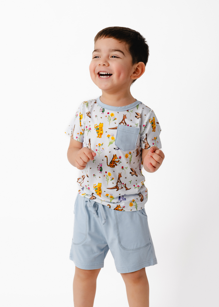 Winnie-the-Pooh in Bloom Pocket Tee & Short Sets