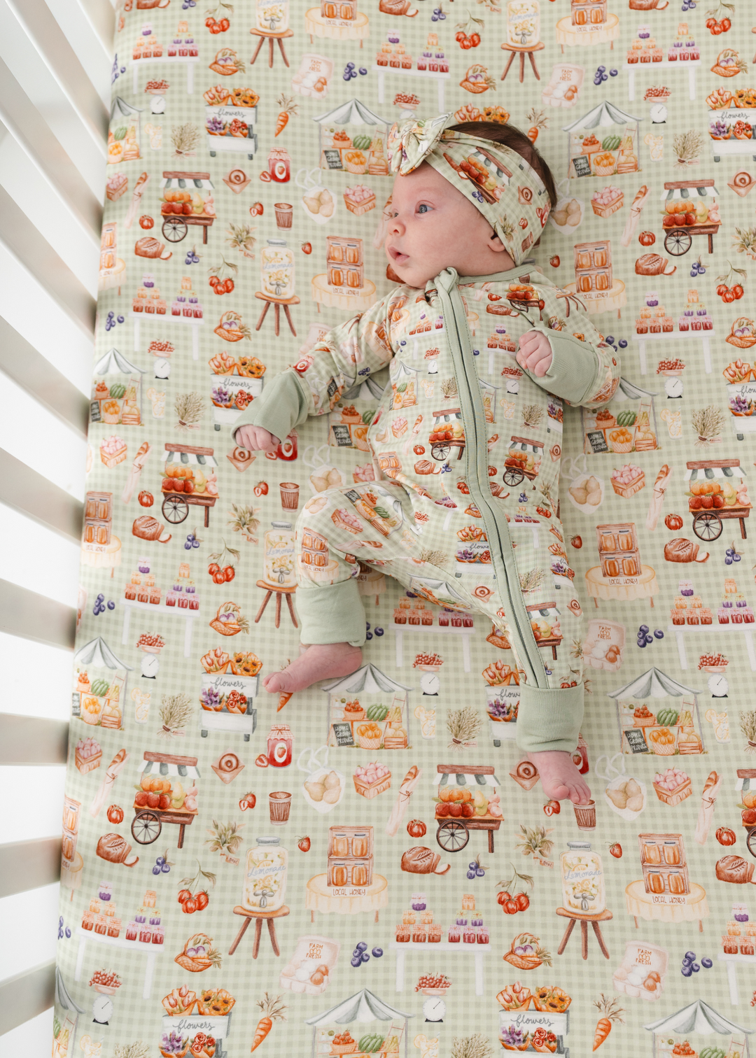 Farmer's Market Bamboo Zippered Sleeper