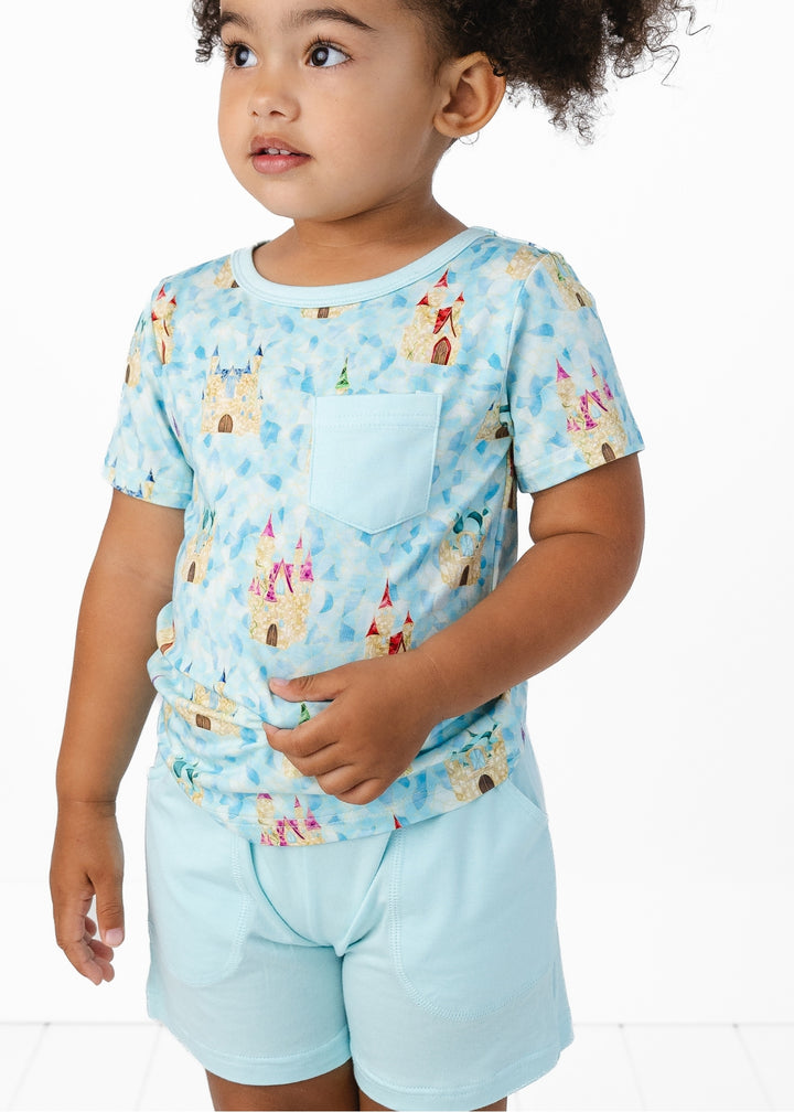 Castles Stained Glass Bamboo Pocket Tee & Short Set