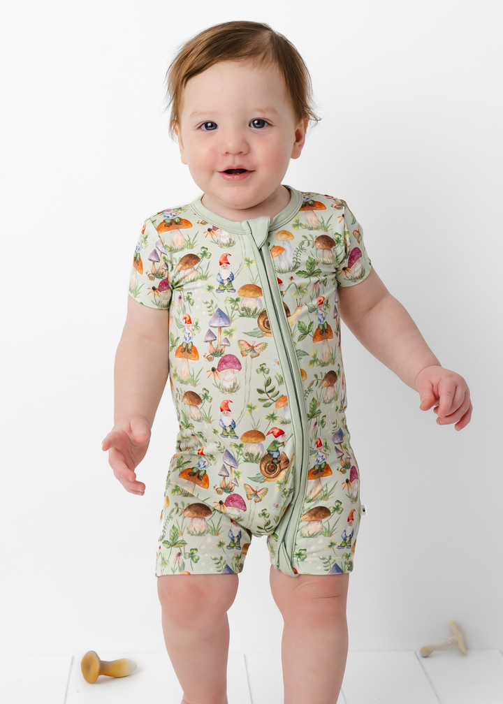 Gnomes Bamboo Shortie Romper