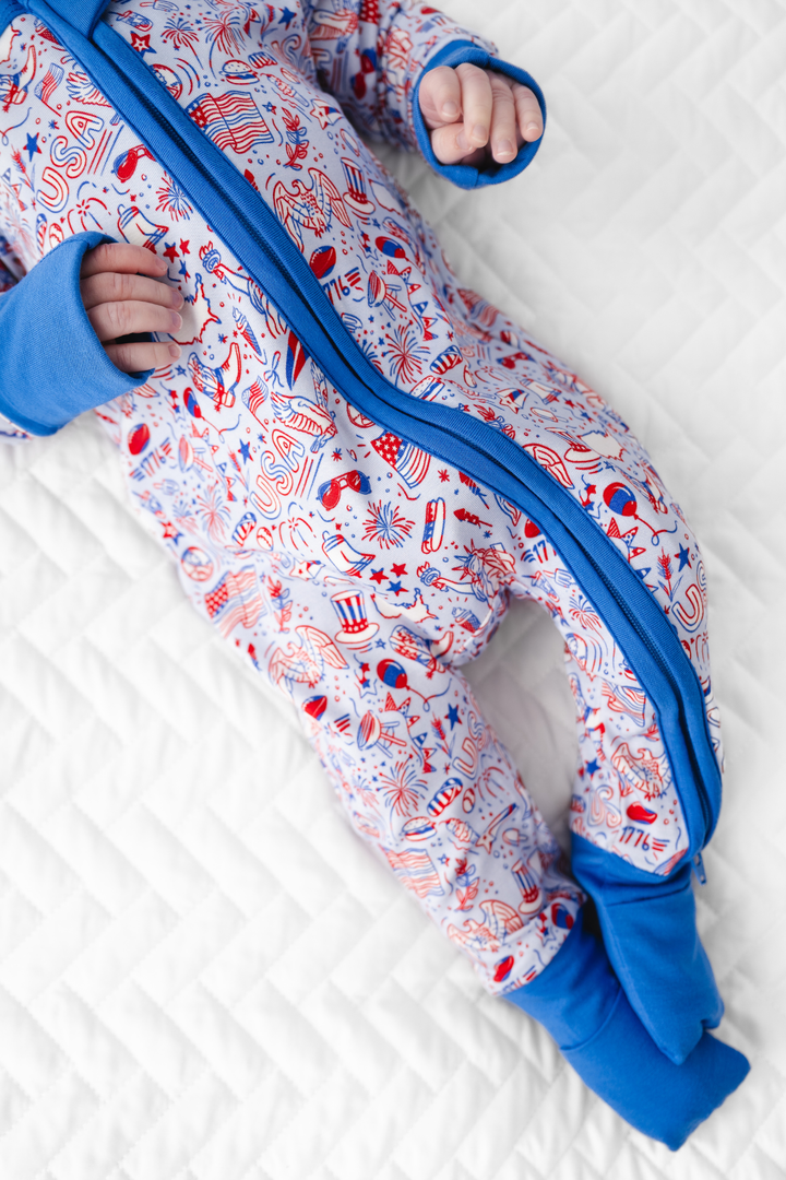 Celebrate USA Bamboo Zippered Sleeper