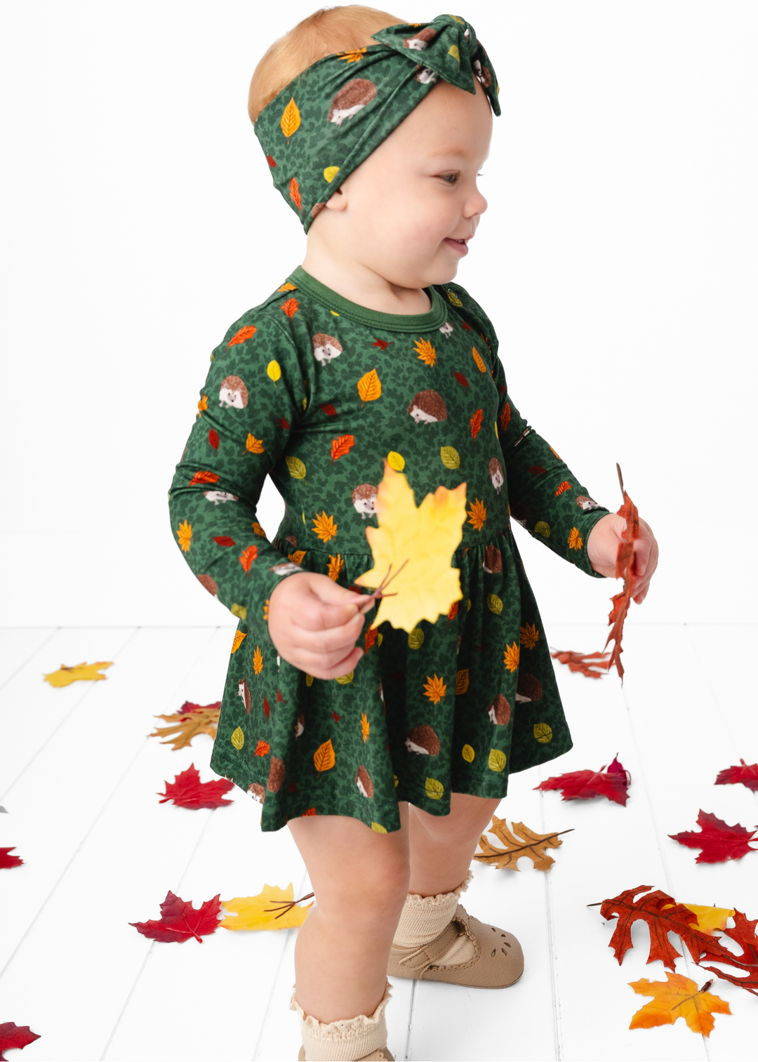 Hedgehogs Bamboo Baby Dress