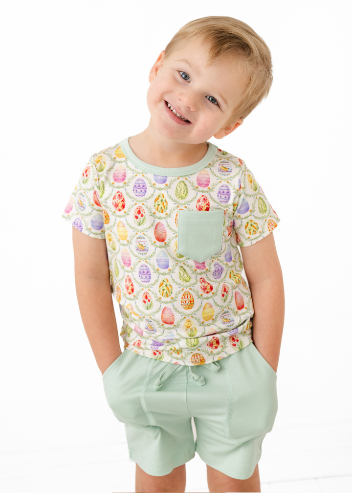 Easter Eggs Pocket Tee & Short Sets