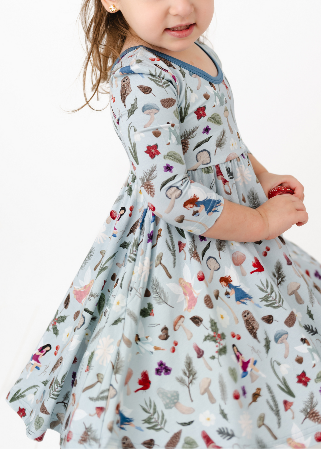 Frosted Fairies Long Sleeve Twirl Dress