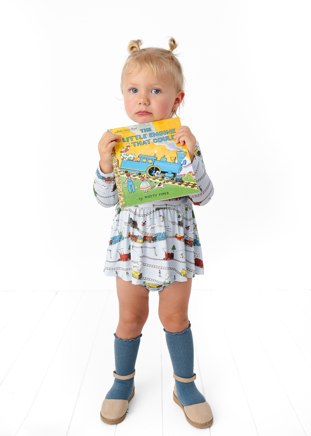 Little Engine that Could Bamboo Baby Dress