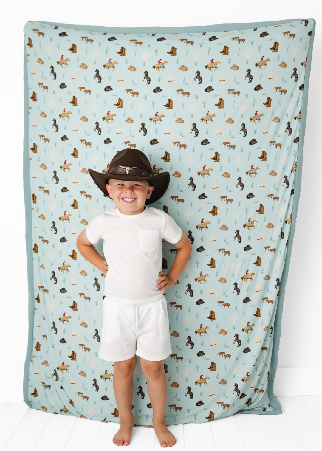 Western Large Quilted Bamboo Blanket