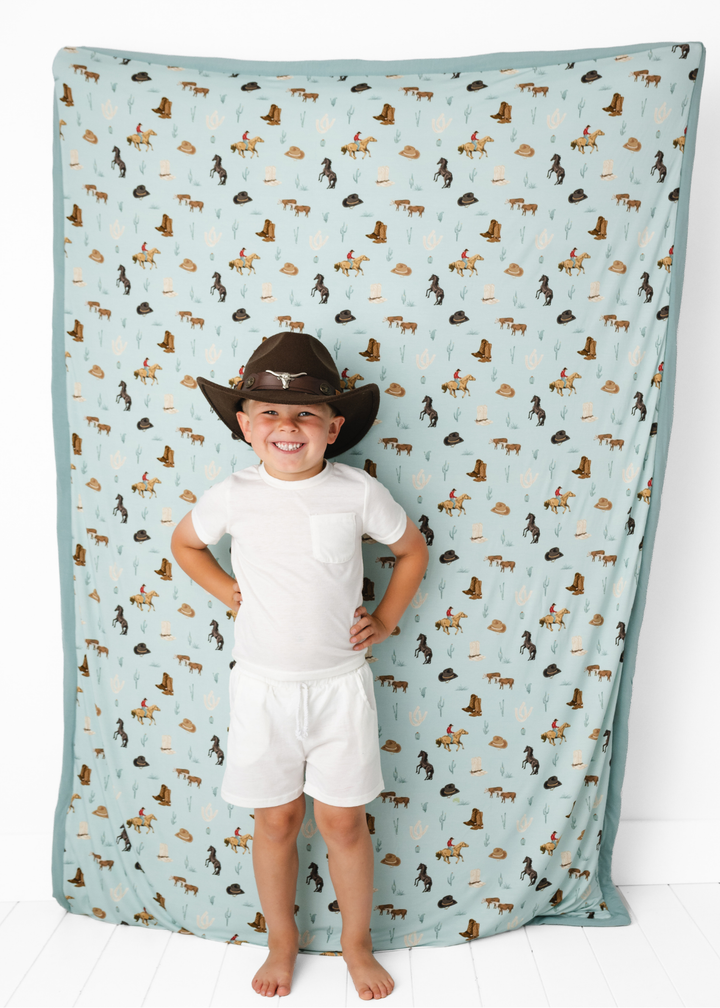 Western Large Quilted Bamboo Blanket