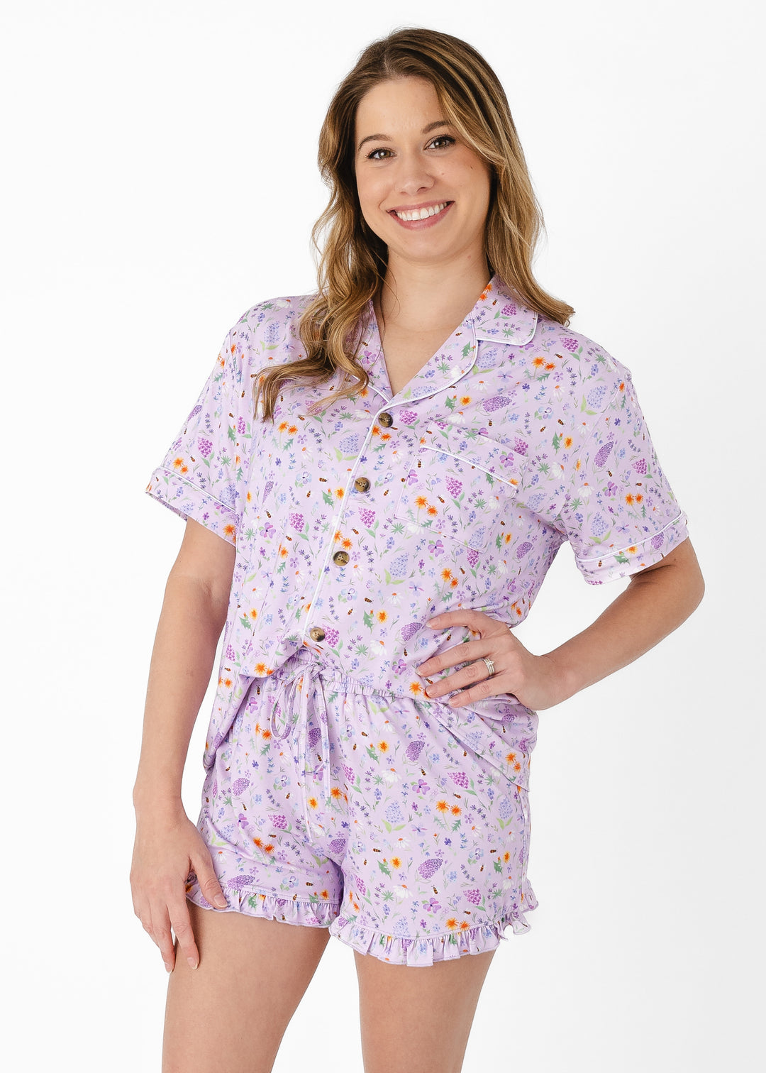 Gigi Floral Women's Bamboo Short Pajama Set