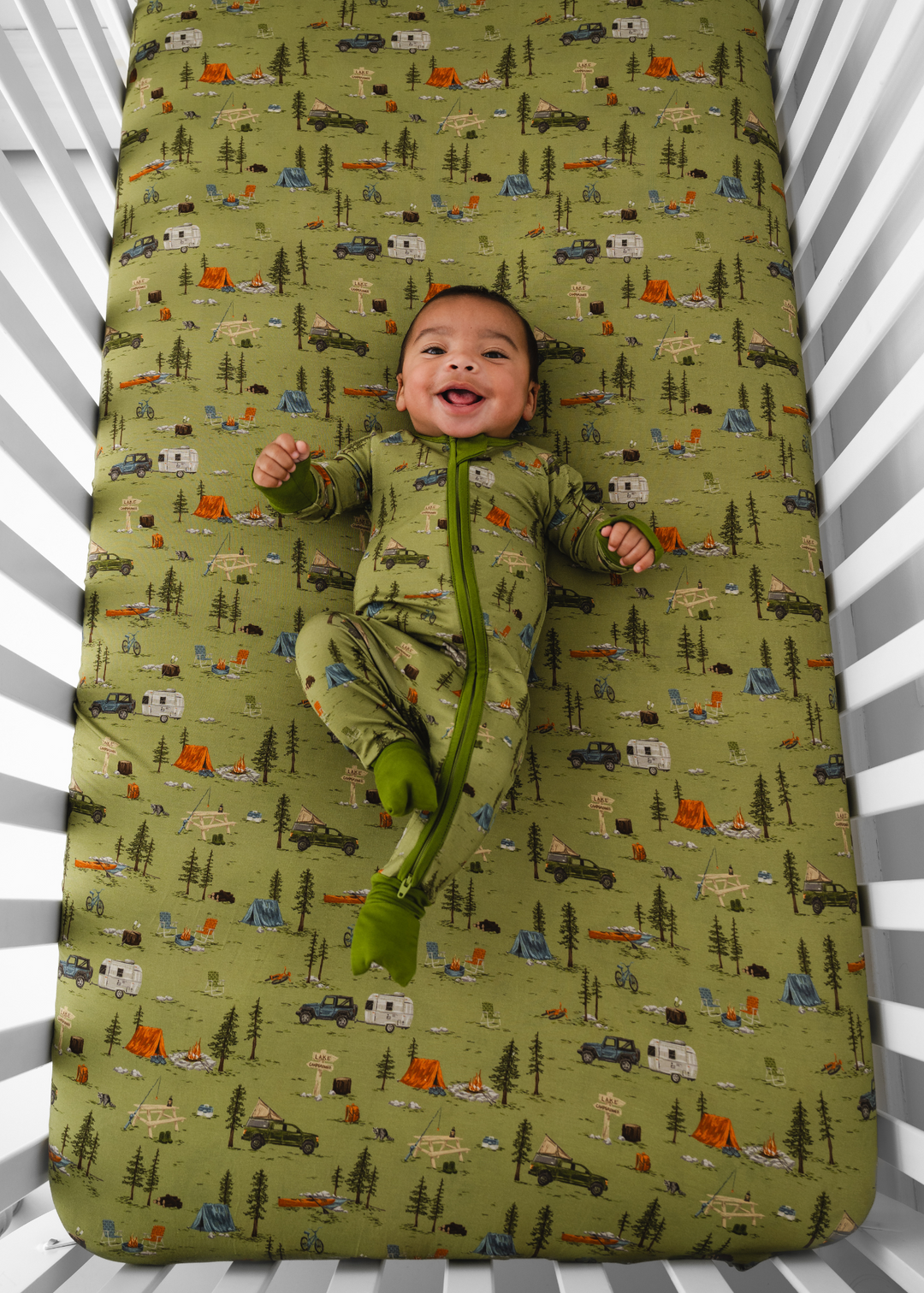 Camping Bamboo Crib Sheet
