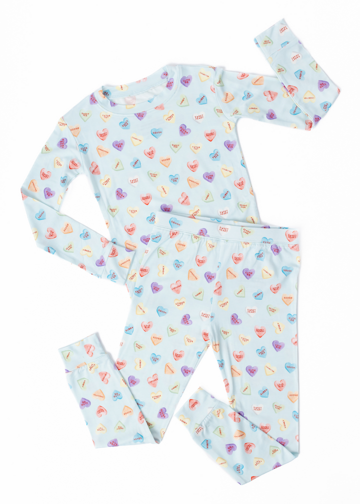 Sweetheart Blue Bamboo Jammies