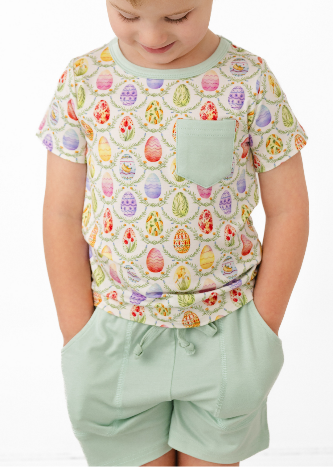 Easter Eggs Pocket Tee & Short Sets