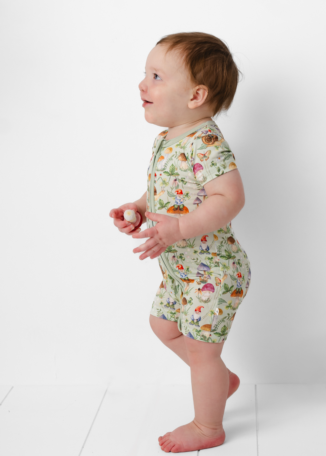 Gnomes Bamboo Shortie Romper