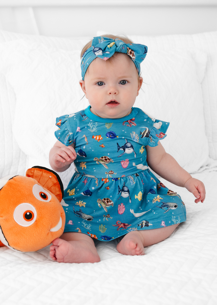Fish are Friends Baby Flutter Dress