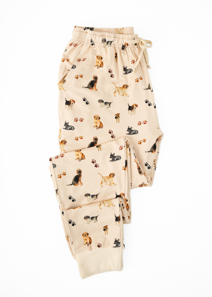 Puppies and Paw Prints Adult Unisex Jogger Pants