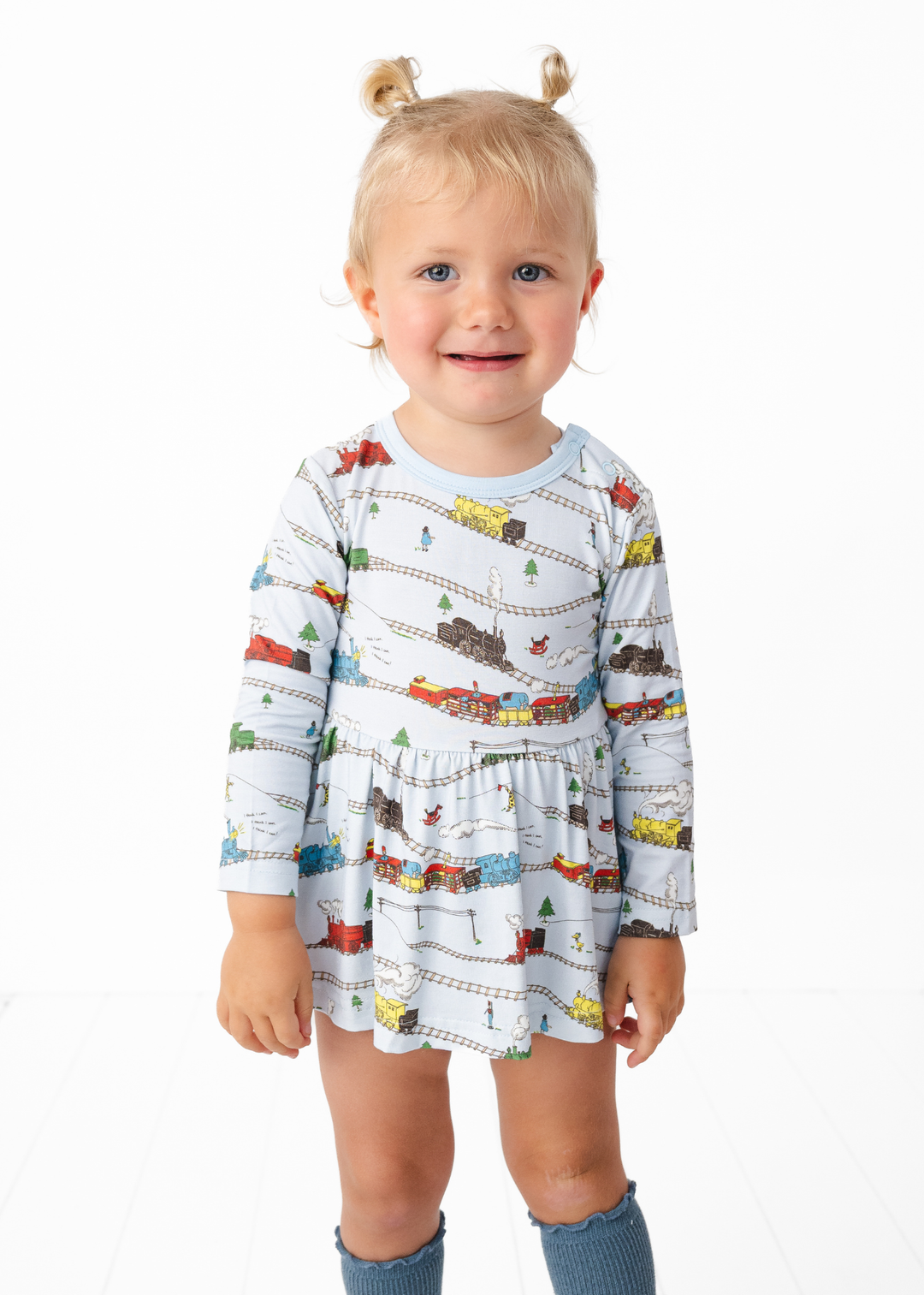 Little Engine that Could Bamboo Baby Dress