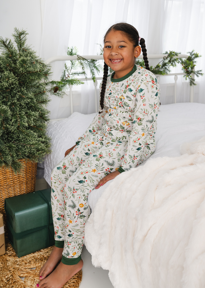 Holly Jolly Christmas Bamboo Kids Jammies