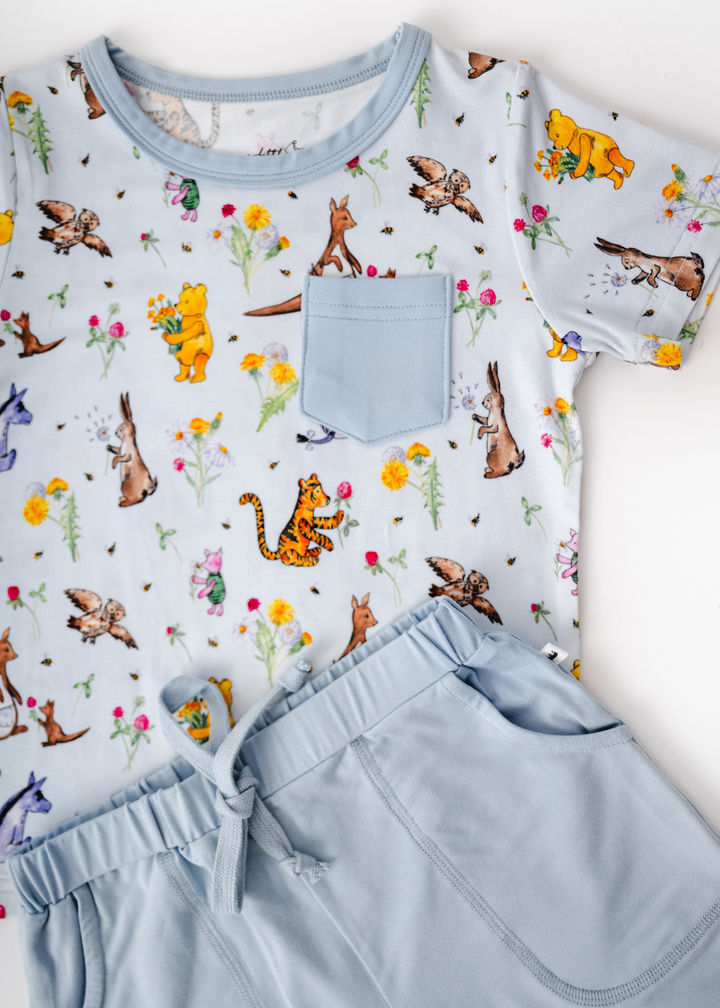 Winnie-the-Pooh in Bloom Pocket Tee & Short Sets