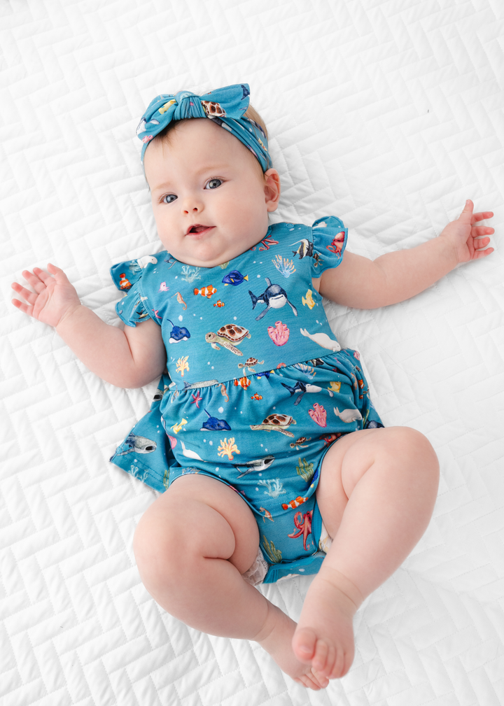 Fish are Friends Baby Flutter Dress