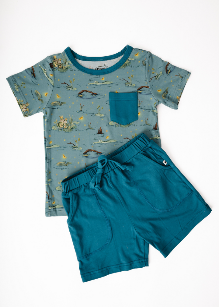 Frog Prince Pocket Tee & Short Sets