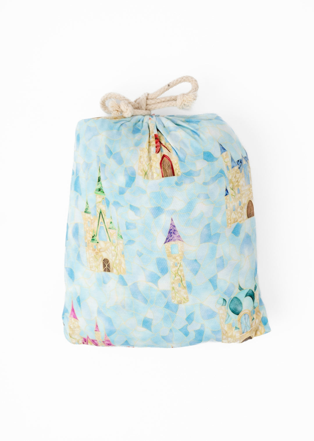 Castles Stained Glass Bamboo Crib Sheet