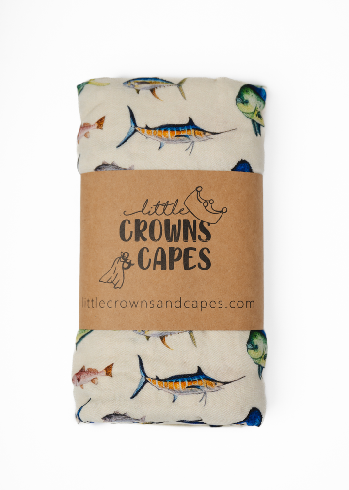 Deep Sea Fishing Swaddle Blanket