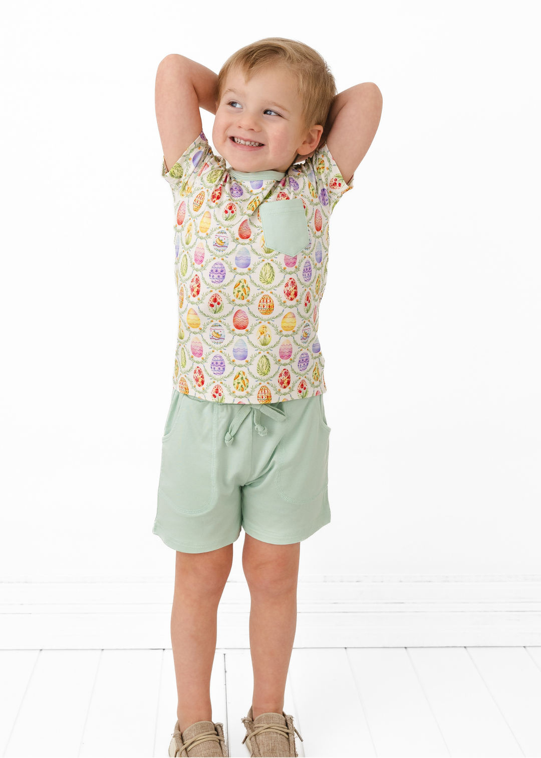 Easter Eggs Pocket Tee & Short Sets
