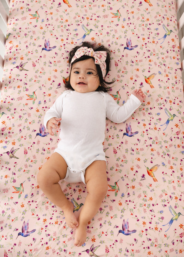 Hummingbirds Bamboo Crib Sheet