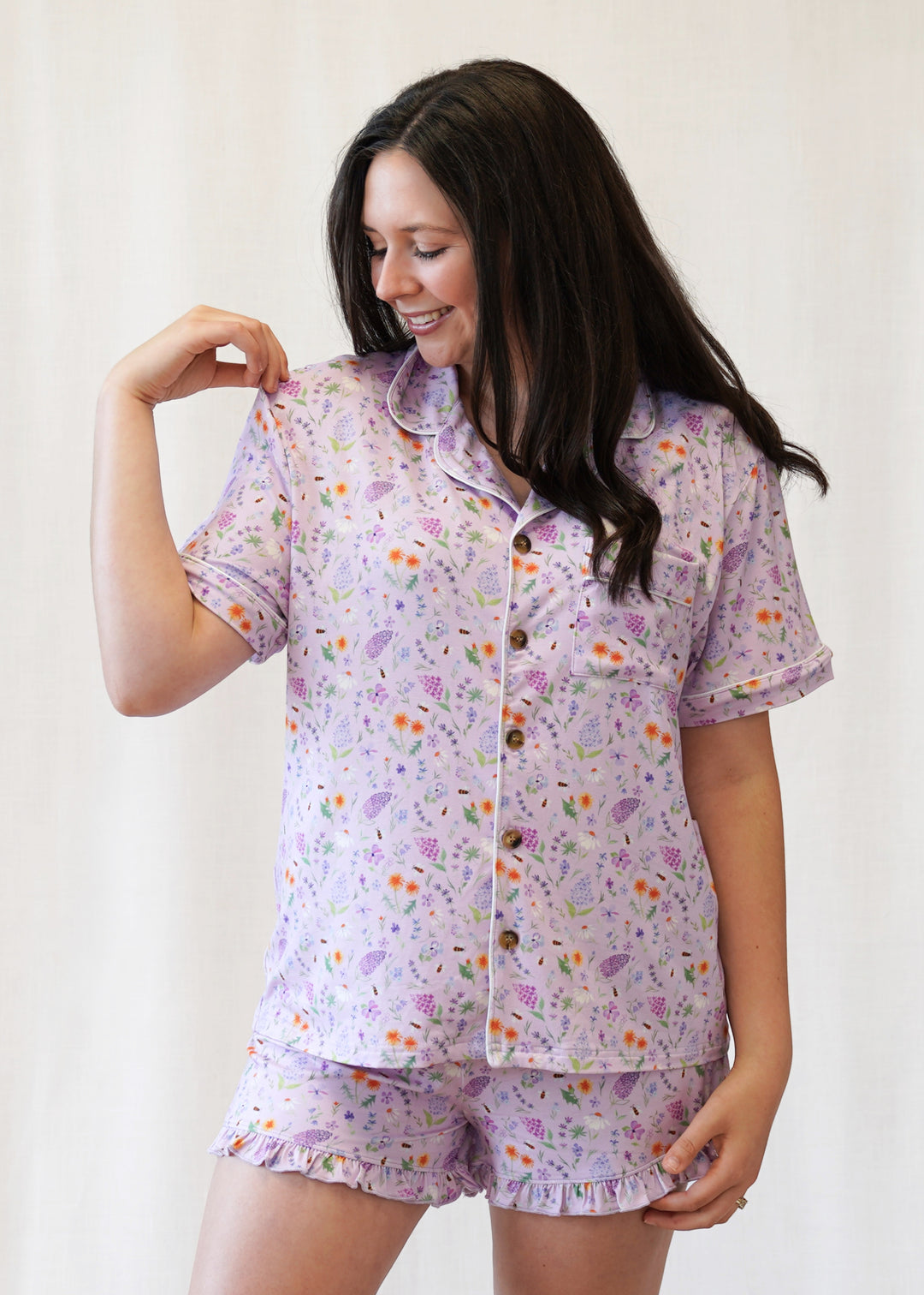 Gigi Floral Women's Bamboo Short Pajama Set