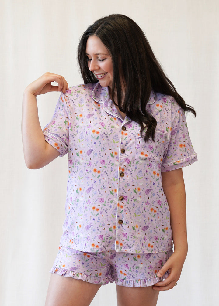 Gigi Floral Women's Bamboo Short Pajama Set